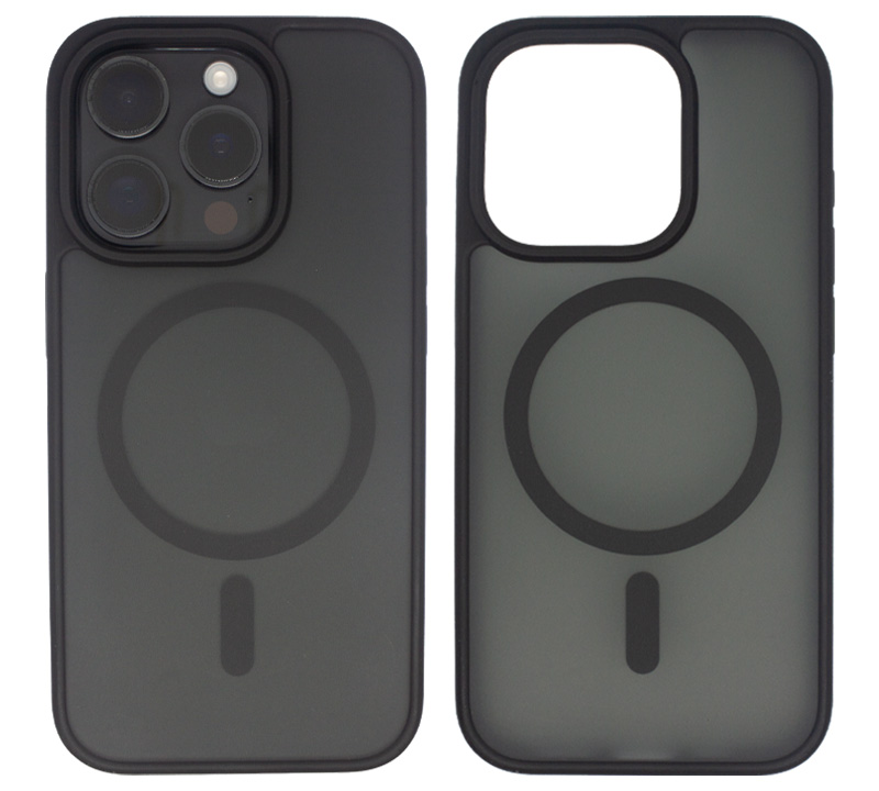 MALUM PREMIUM černý MagSafe kryt pro iPhone (Velký výřez)